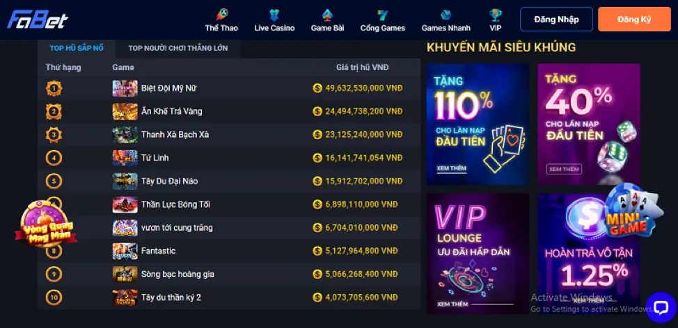 Hoàn Trả Tiền Cược FC88 WIN